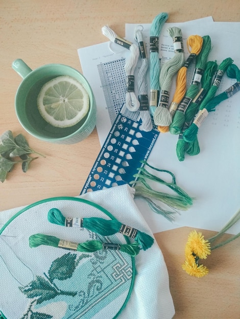 materiały do nauki haftu